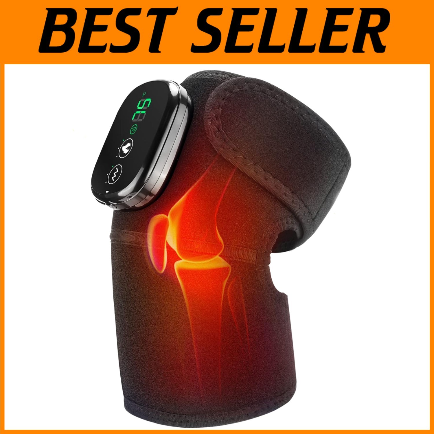 Cordless Knee Massager with Heat & Vibration