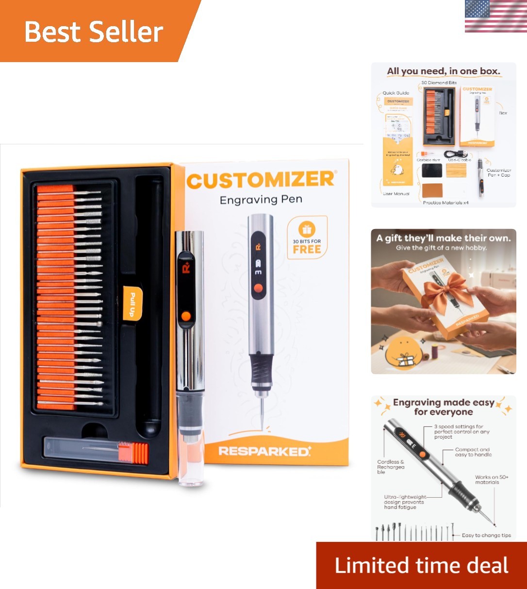 Rechargeable Engraving Pen: Effortless Precision for 50+ Surfaces - Perfect Gift