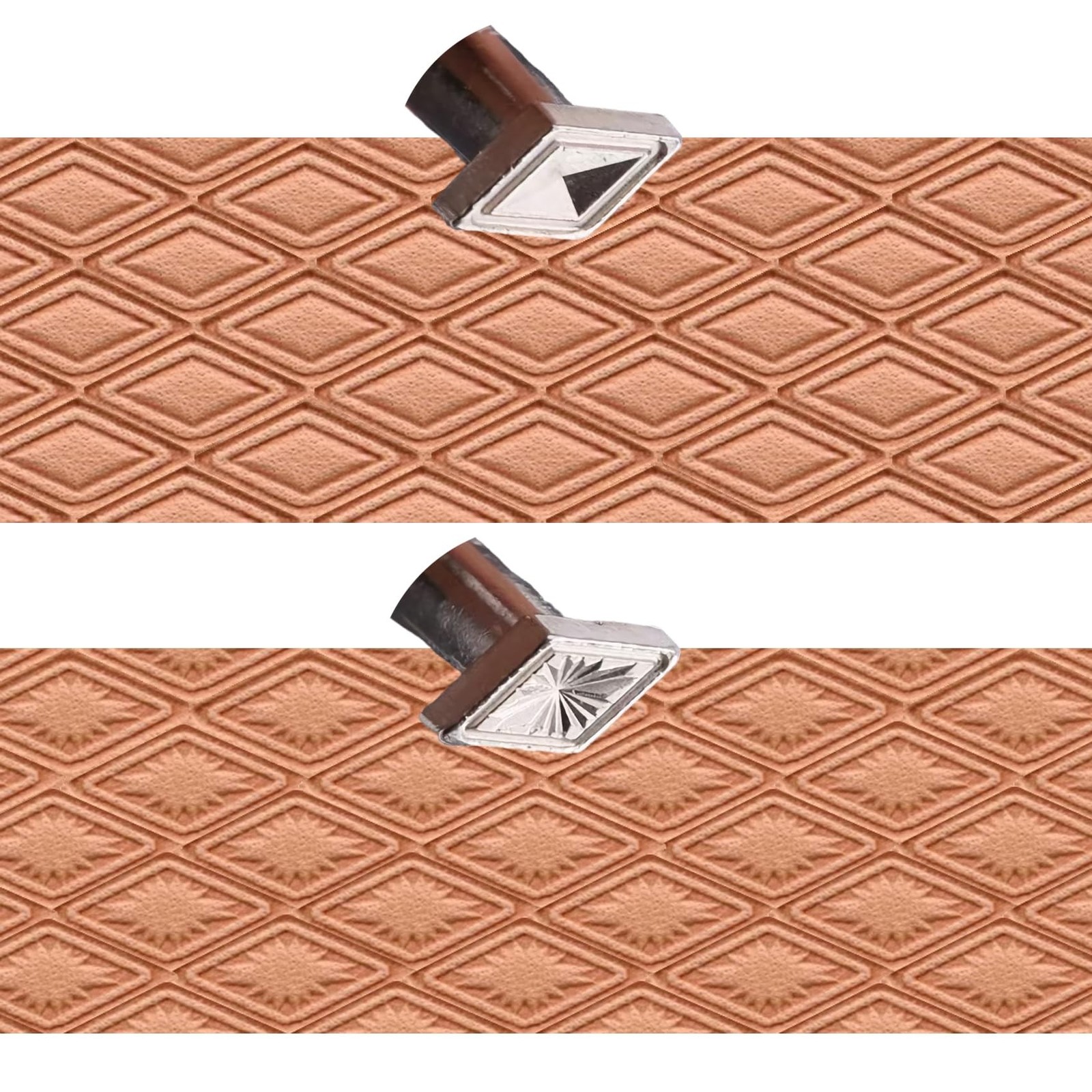 Leather Stamping Tools,2 Pack Professional Leather Stamps for Craft Working(8...