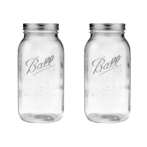  64 ounce Jar, Wide Mouth, Set of 2 