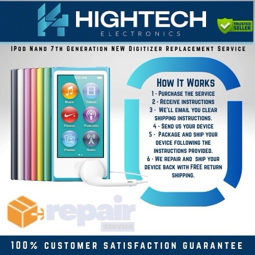 IPod Nano 7th Generation NEW Digitizer Replacement Service – Touch Screen Repair
