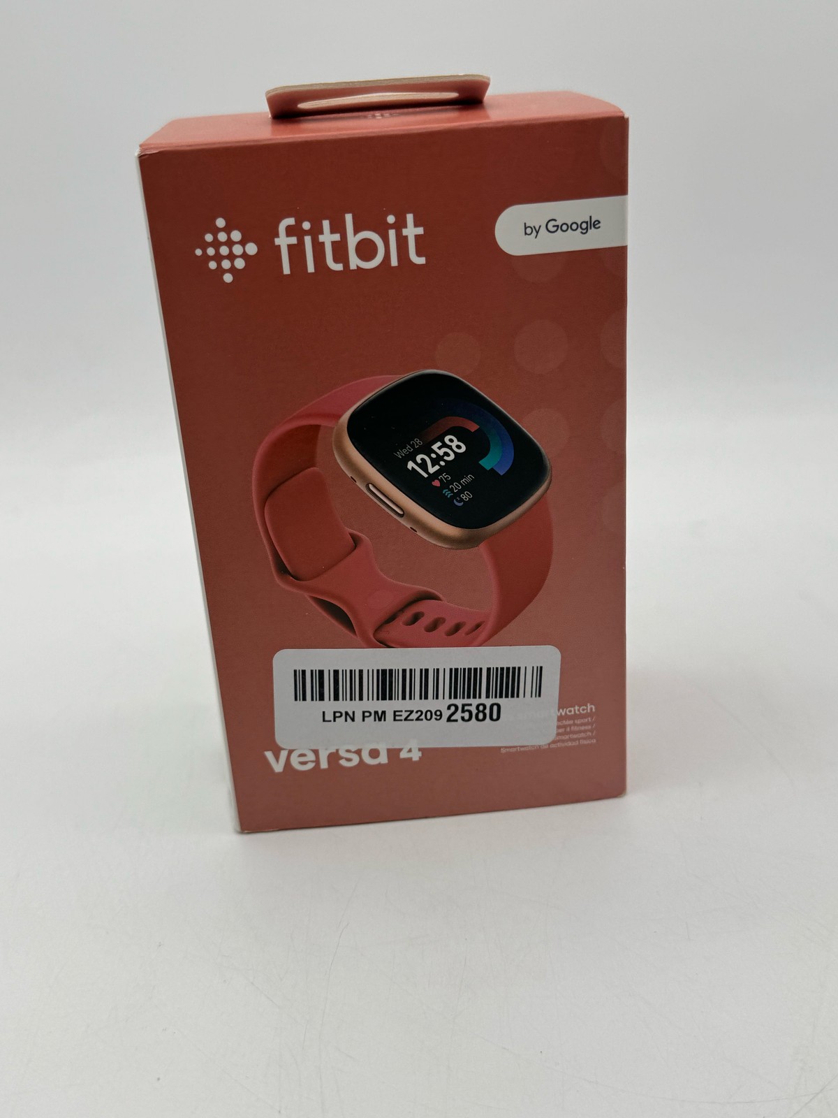 Fitbit Versa 4 Fitness Smartwatch GPS Heart Rate Monitor Pink Sand Copper Rose
