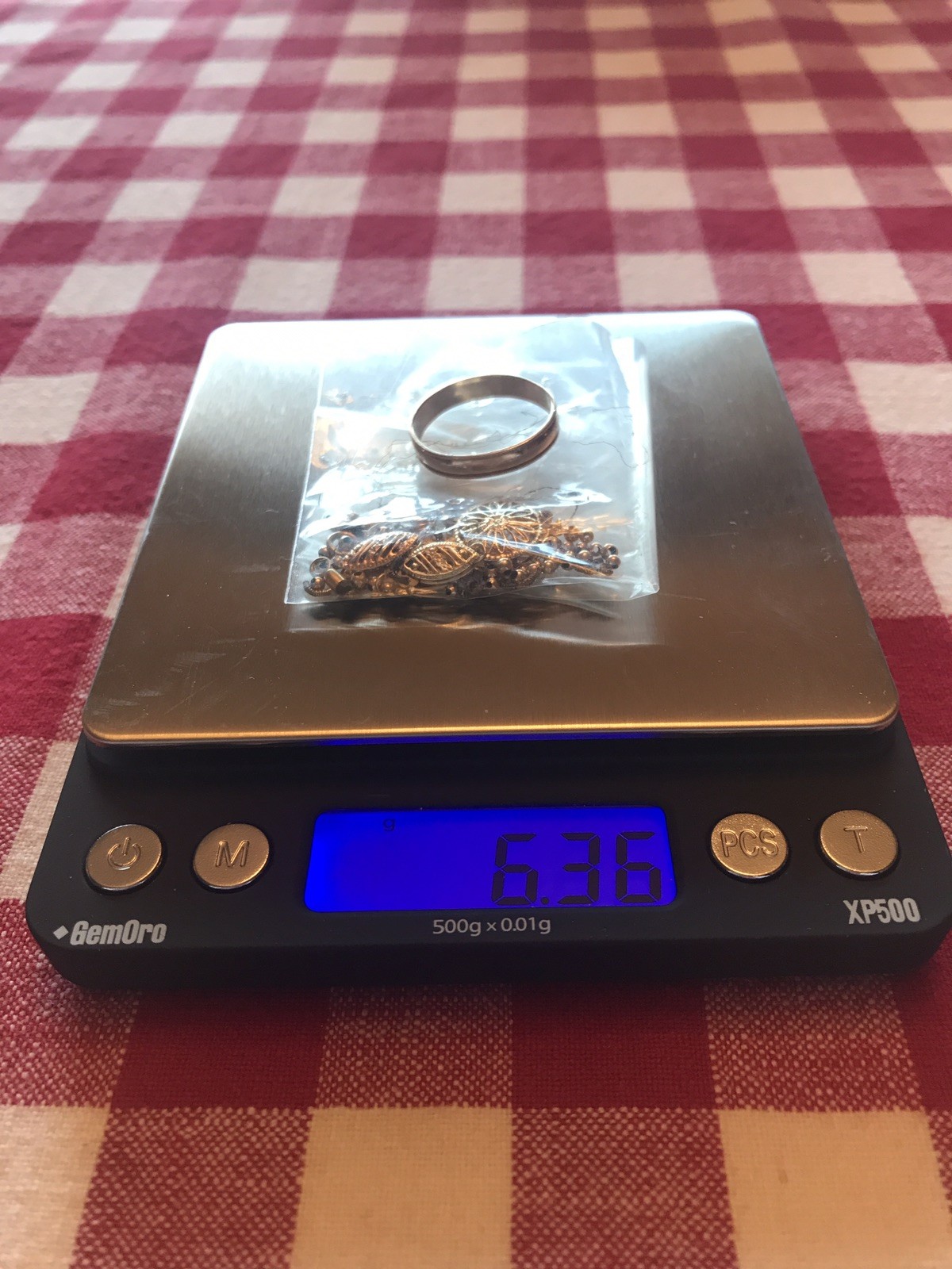 14K Gold Jewelry Mixed Lot Findings Beads Wires Ring Scrap 6.36 Grams