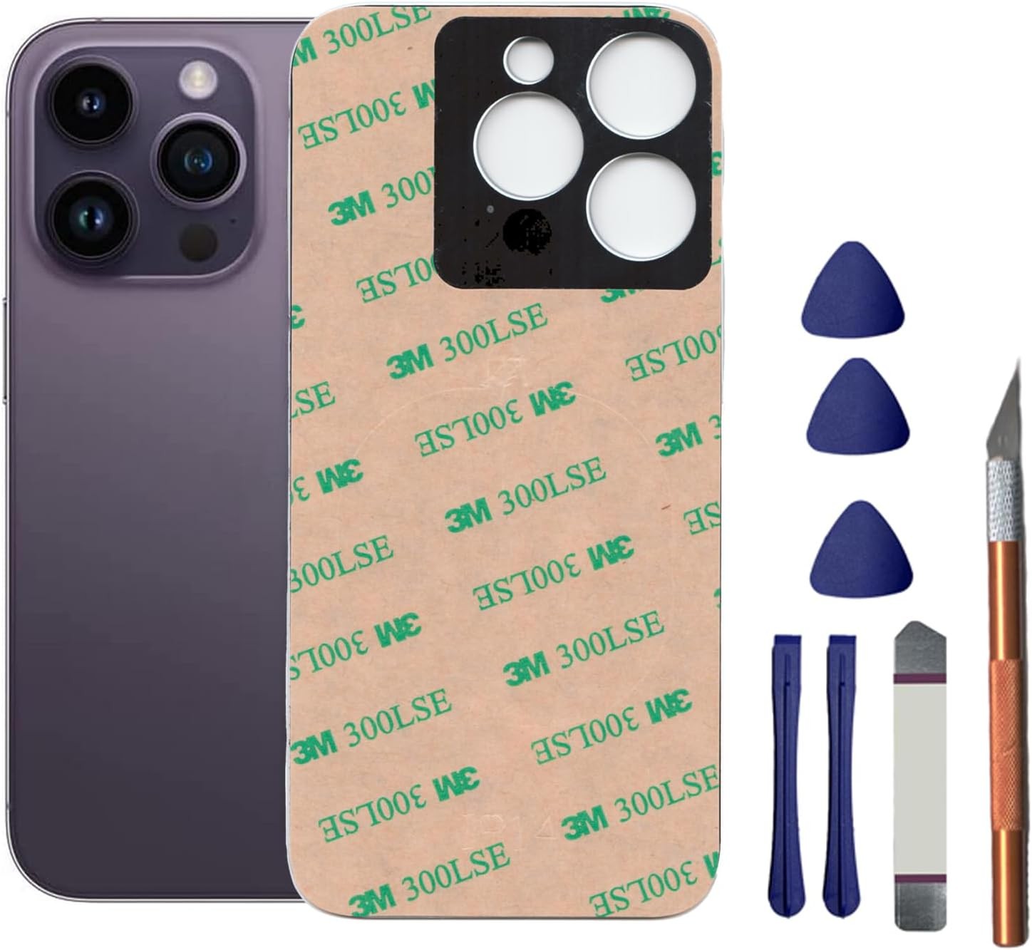 14 Pro Max Back Glass Replacement for iPhone 14 Pro Max Rear Back Glass Panel