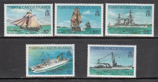 Turks And Caicos - Yvert Mail 639/43 ** MNH Ships