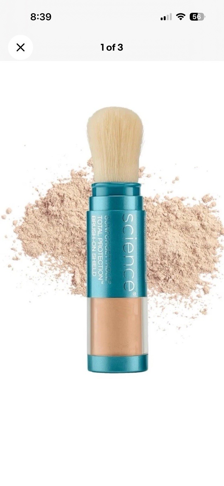 color science sunscreen powder Medium 6g Free Shipping! 