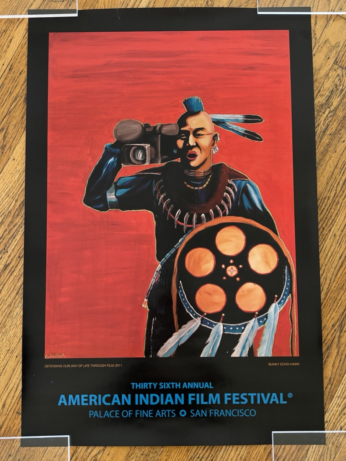 Bunky Echo-Hawk American Indian Film Festival Poster 2011 San Francisco 24x36