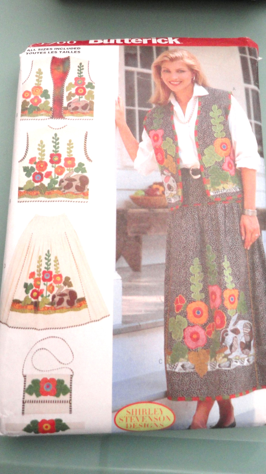 1997 Y2K VTG Butterick 4966 Pattern Skirt Vest Shirley Stevenson Sz S M L