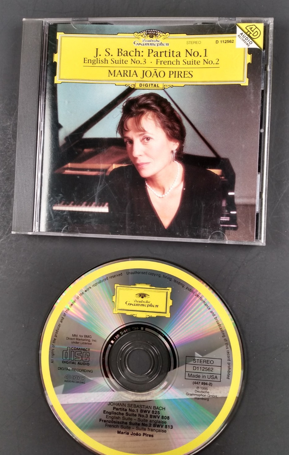 Bach J.S: Partita 1 / English Ste 3 / French Ste 2 by Maria Joao Pires - CD
