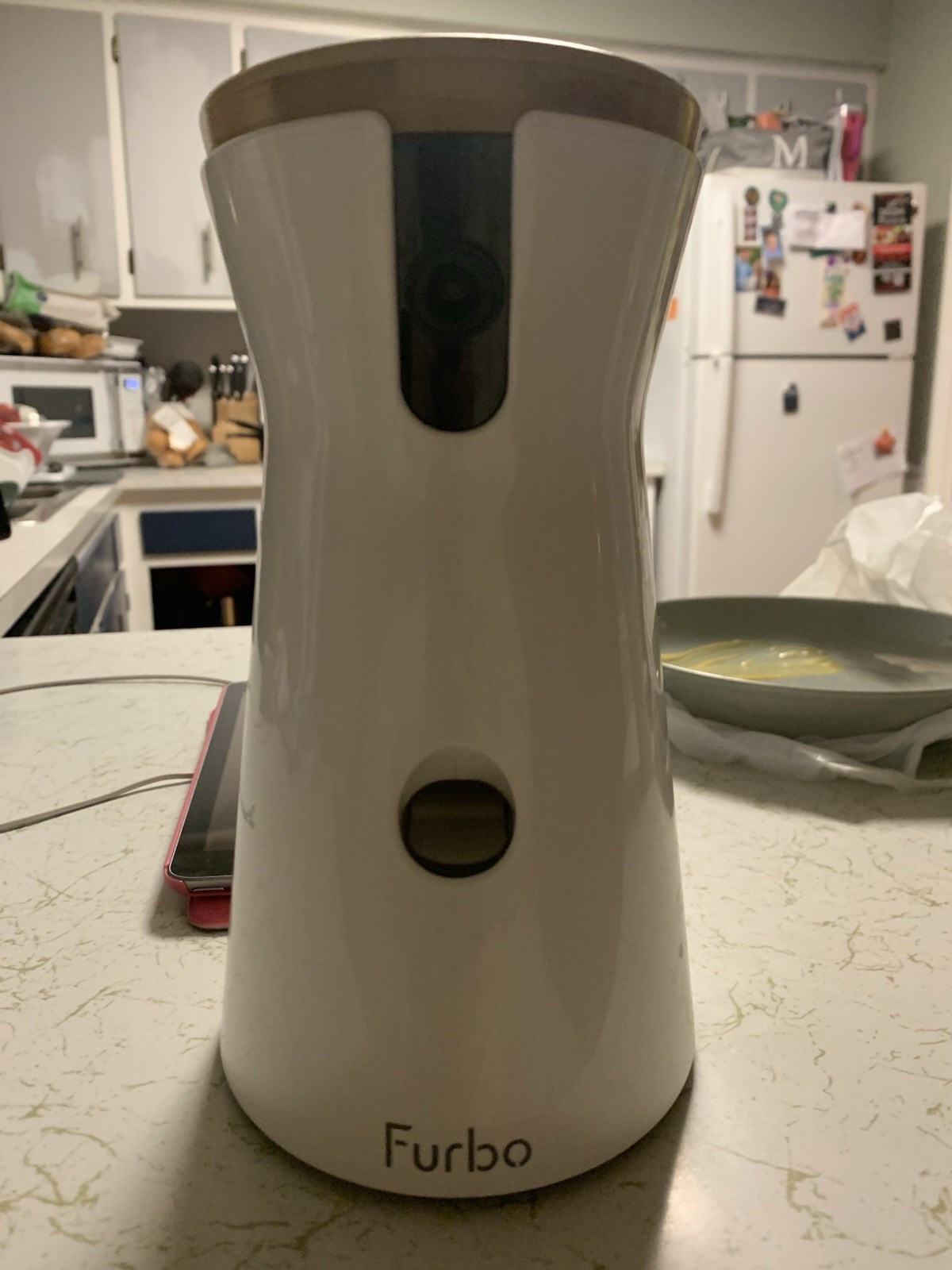 Furbo 360° Dog Camera w/Barking Alerts, Rotating View, Treat Toss w/Phone App