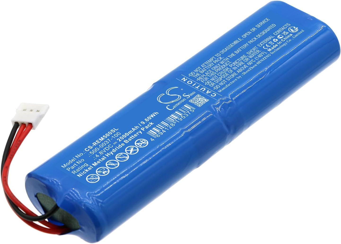 2000Mah / 9.60Wh Replacement Battery for RAE Systems Multirae Plus, Multirae Qra