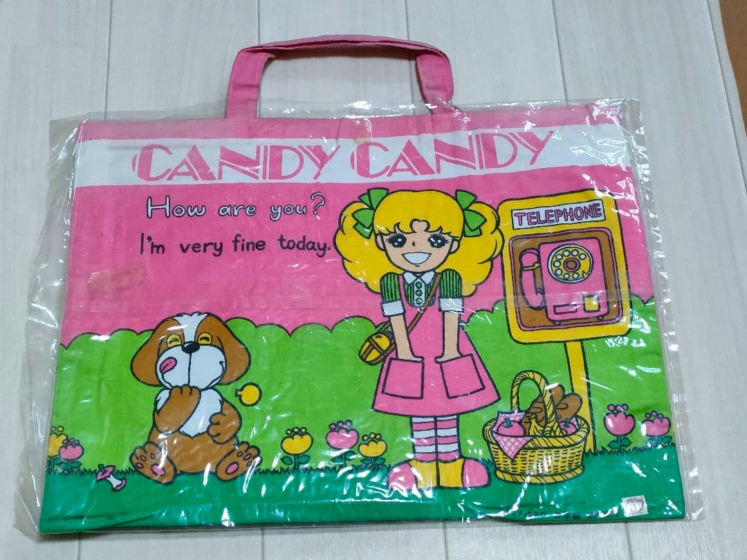 Candy Candy Cotton Tote Bag - Vintage