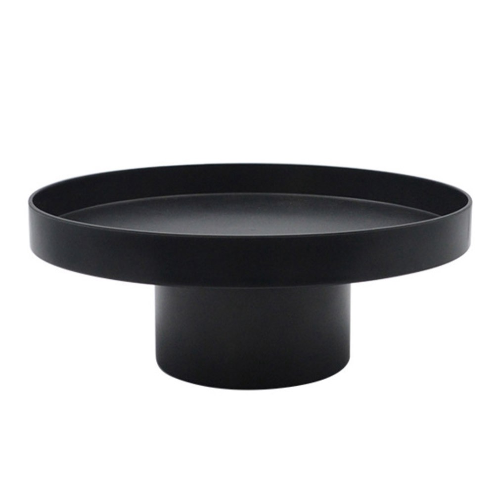 ABS Fruit Perfume  Tray Black White Round Decorative Tray Organizer Home5371