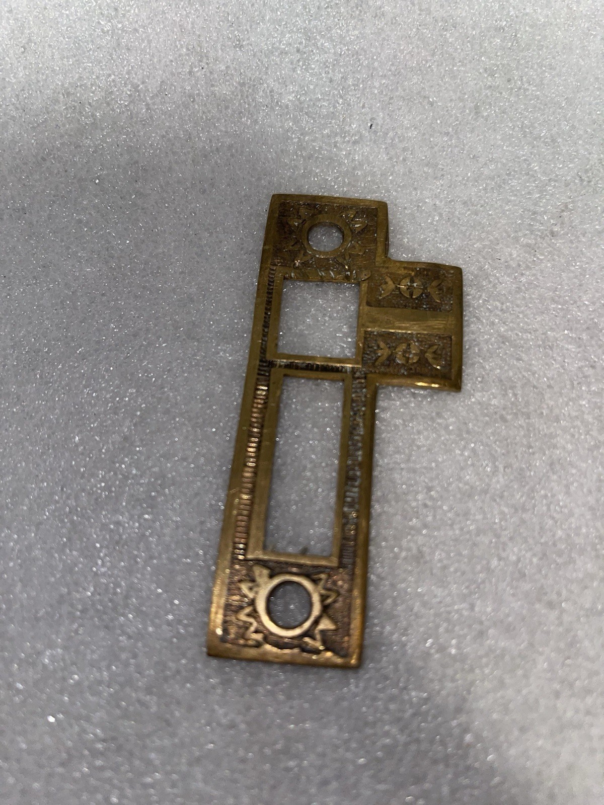 Antique Reading Hardware Co. Windsor Design Striker Plate