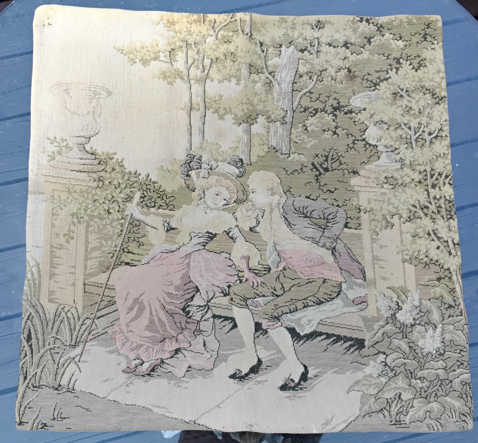 antique vintage wall hanging tapestry french