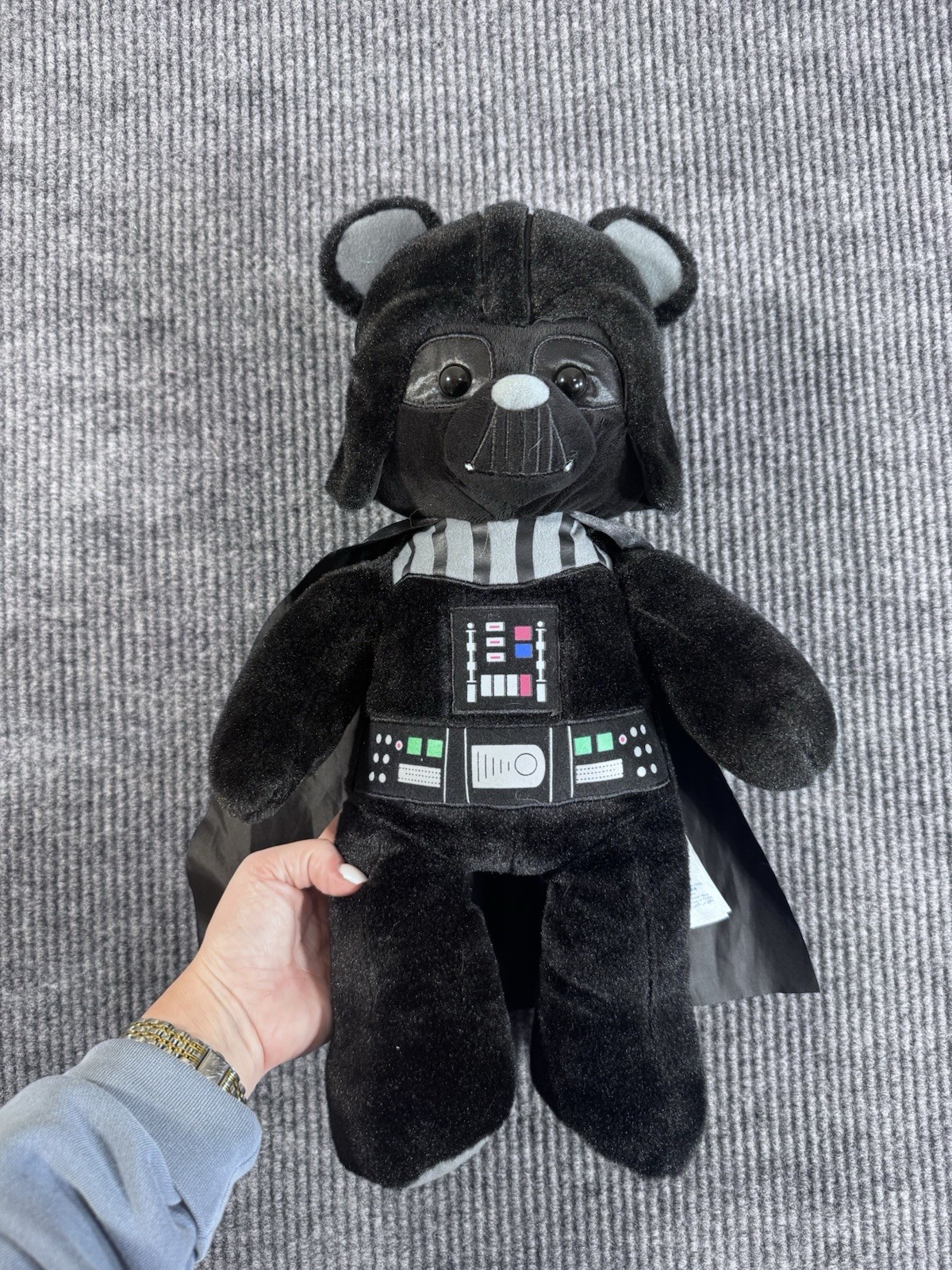 Build-A-Bear Workshop Star Wars Darth Vader Black Plush Bear with Cape