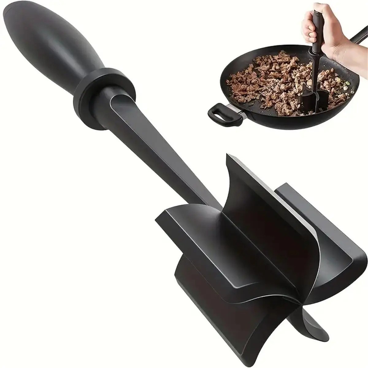 Master Smasher Premium Heat-Resistant Meat Chopper & Potato Masher Tool