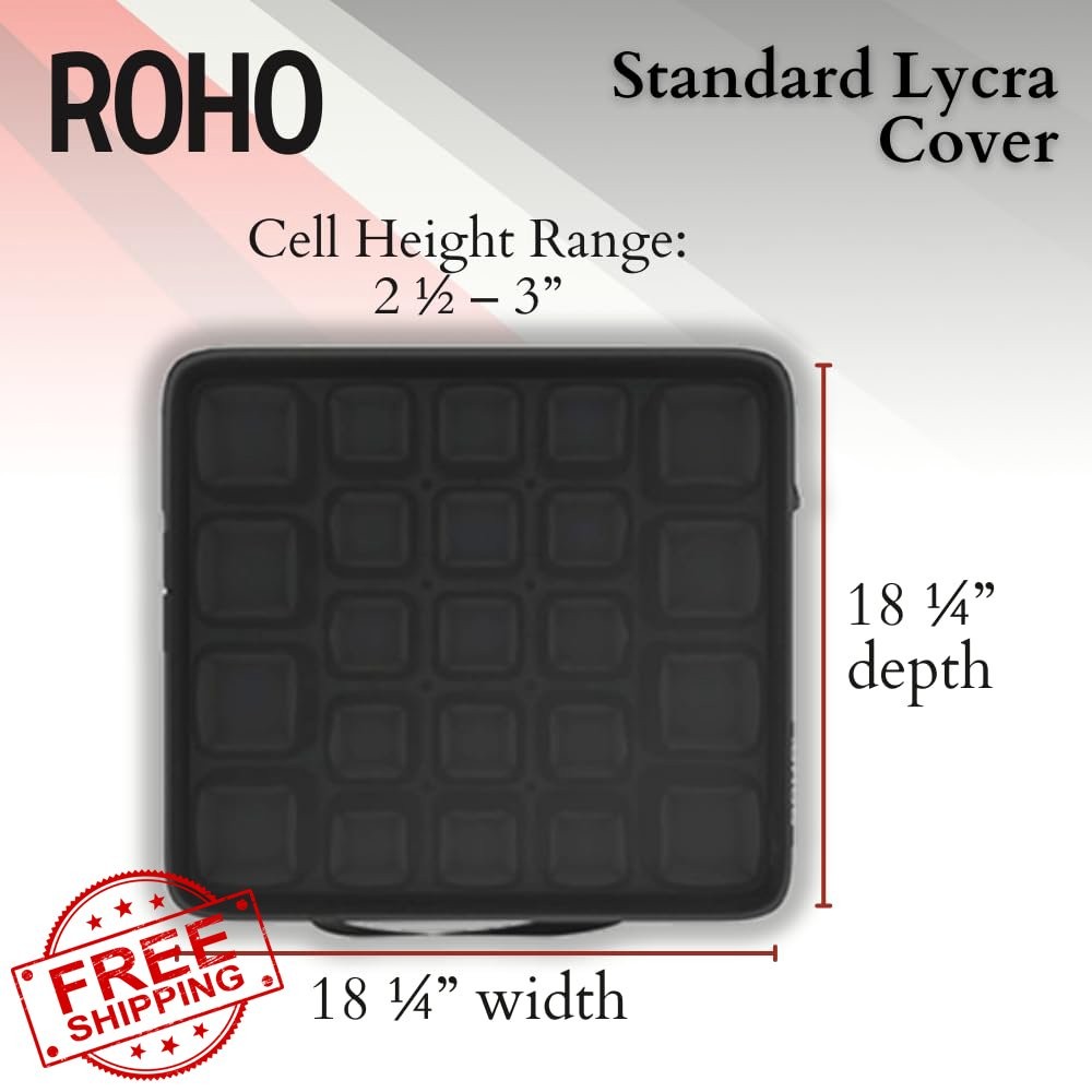 ROHO MOSAIC Seat Cushion 18x18 Inflatable Wheelchair Office Chair Cover