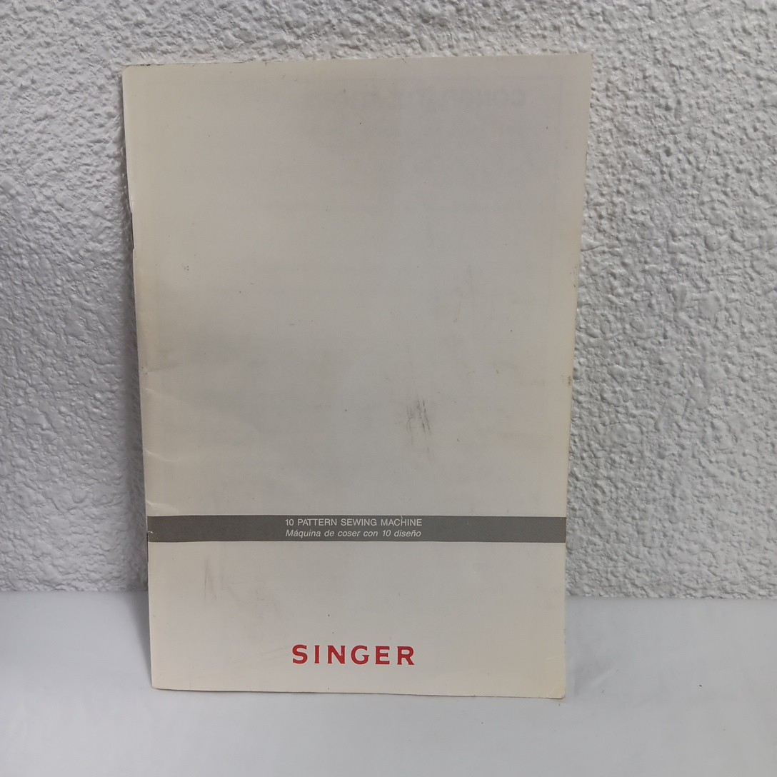 Singer 10 Pattern Sewing Machine Instruction Manual Booklet Fair Condition Vtg