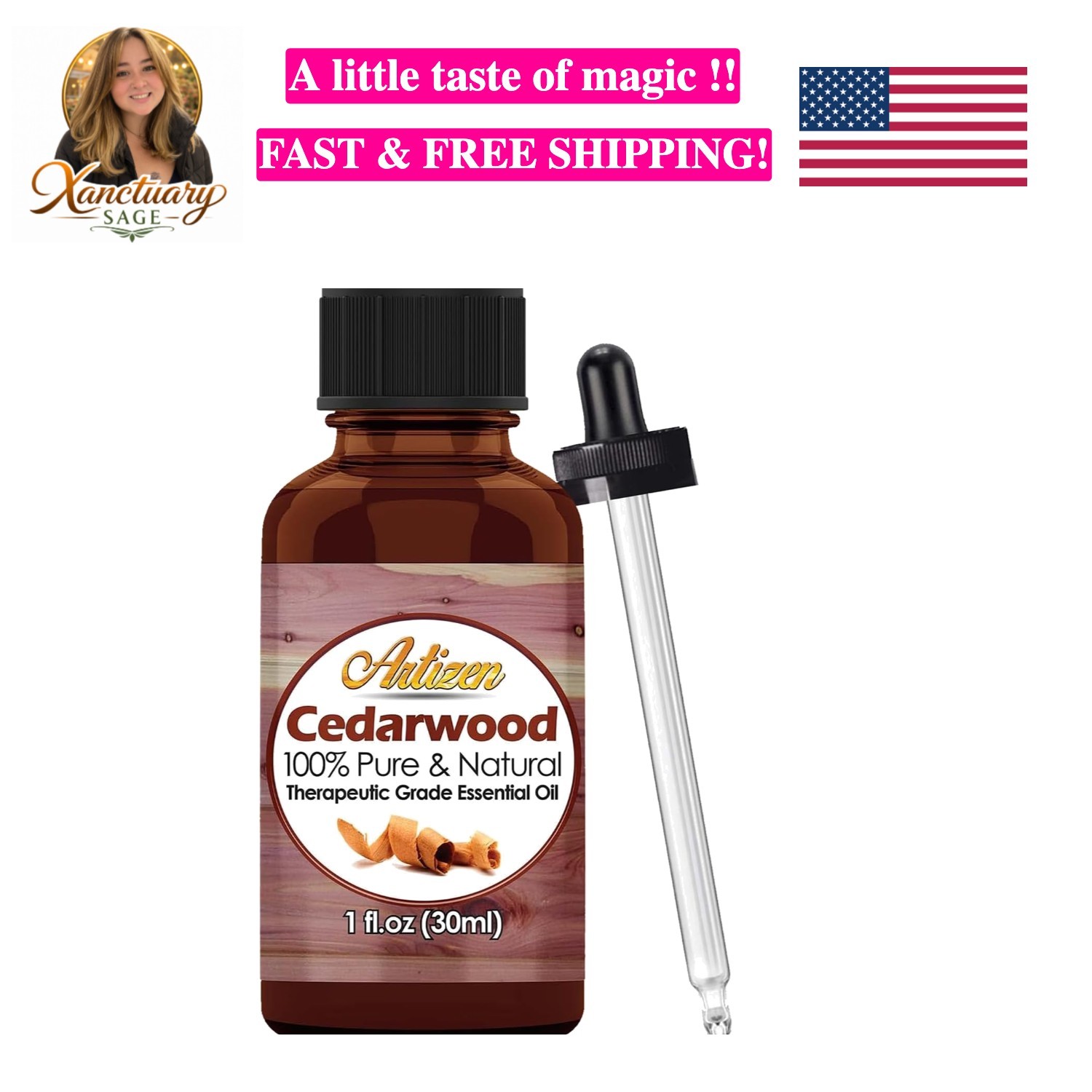 Cedarwood Essential Oil 30ml Pure and Natural,Therapeutic Grade for Diffuser ...