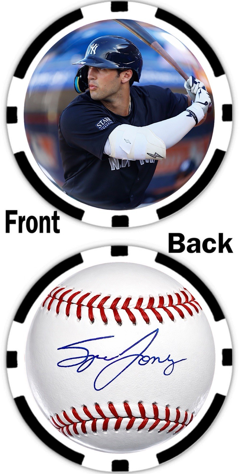 SPENCER JONES - ***NEW YORK YANKEES PHENOM *** -  POKER CHIP - ***SIGNED***