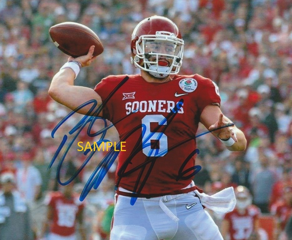 BAKER MAYFIELD #3 REPRINT SIGNED 8X10 PHOTO AUTOGRAPHED GIFT SOONERS BUCCANEERS