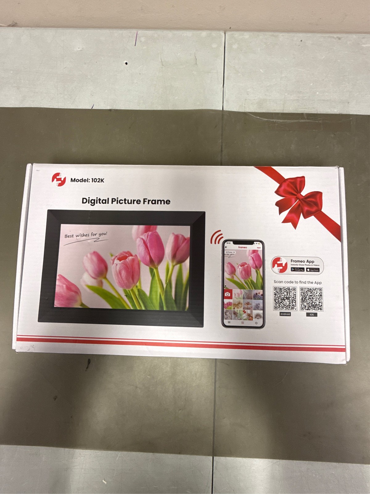 Frameo 10.1 Inch WiFi Digital Picture Frame, Smart Cloud Electronic Photo Frame