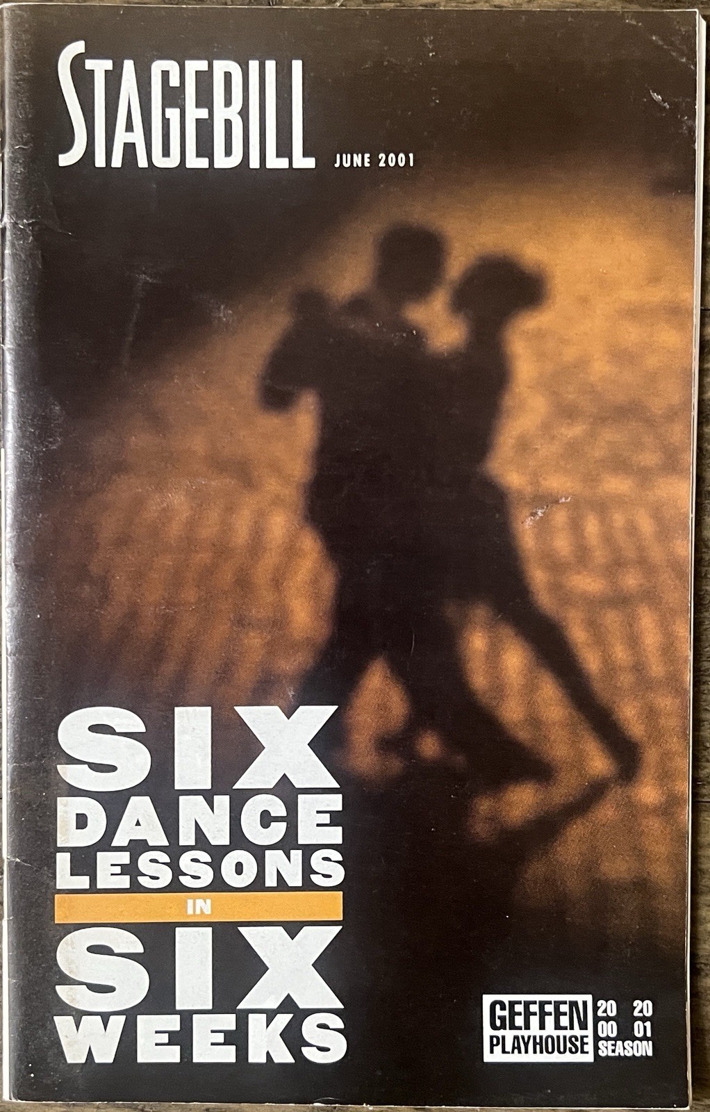 2001 Six Dance Lessons in Six Weeks Stagebill Uta Hagen David Hyde Pierce