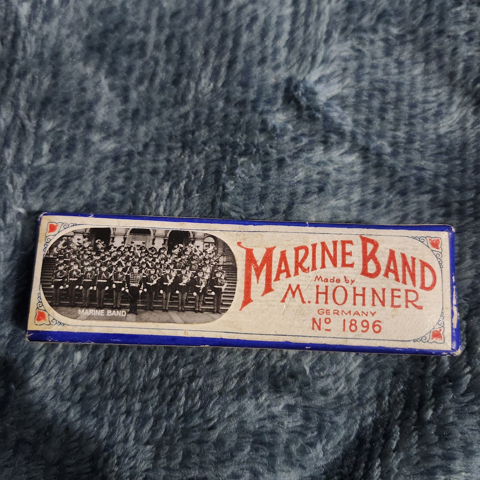 M.Hohner Marine Band Harmonica No. 1896  A440, Vintage, Made in Germany