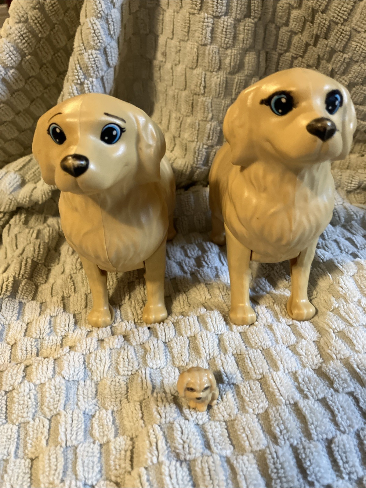 TWO Barbie Pet Dog Newborn Pups Replacement Golden Retriever Mother Dog One Pup