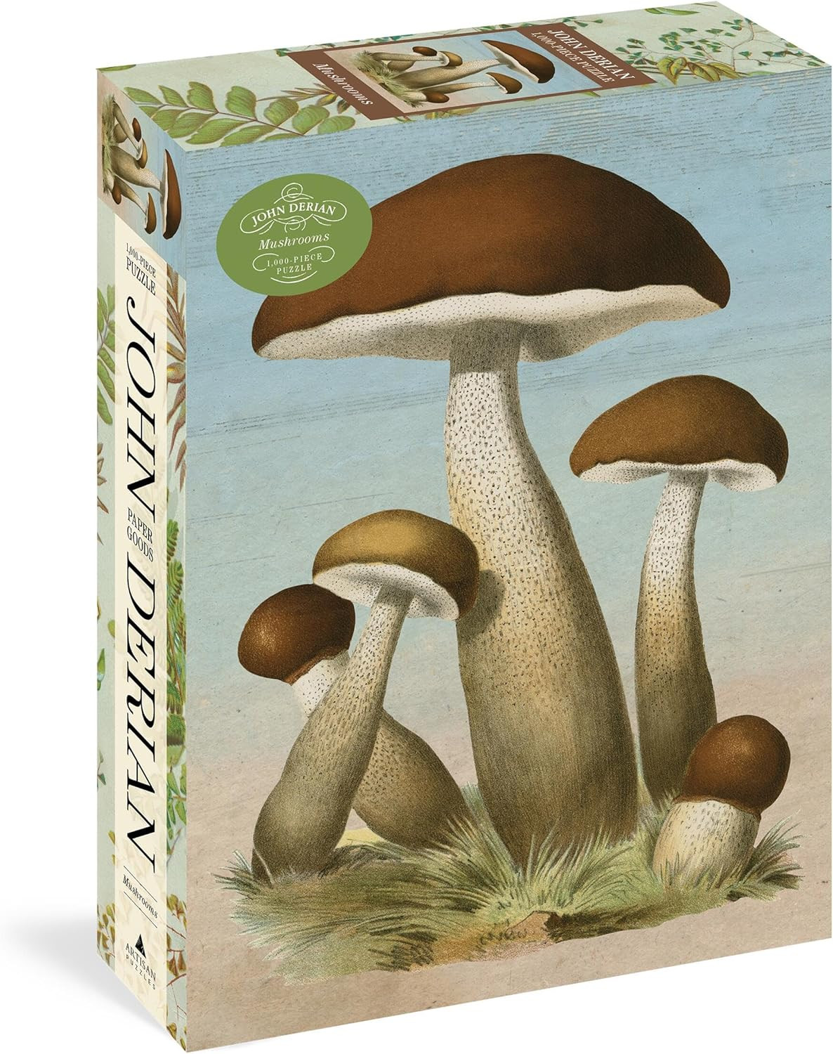 John Derian Paper Goods: Mushrooms 1,000-Piece Puzzle