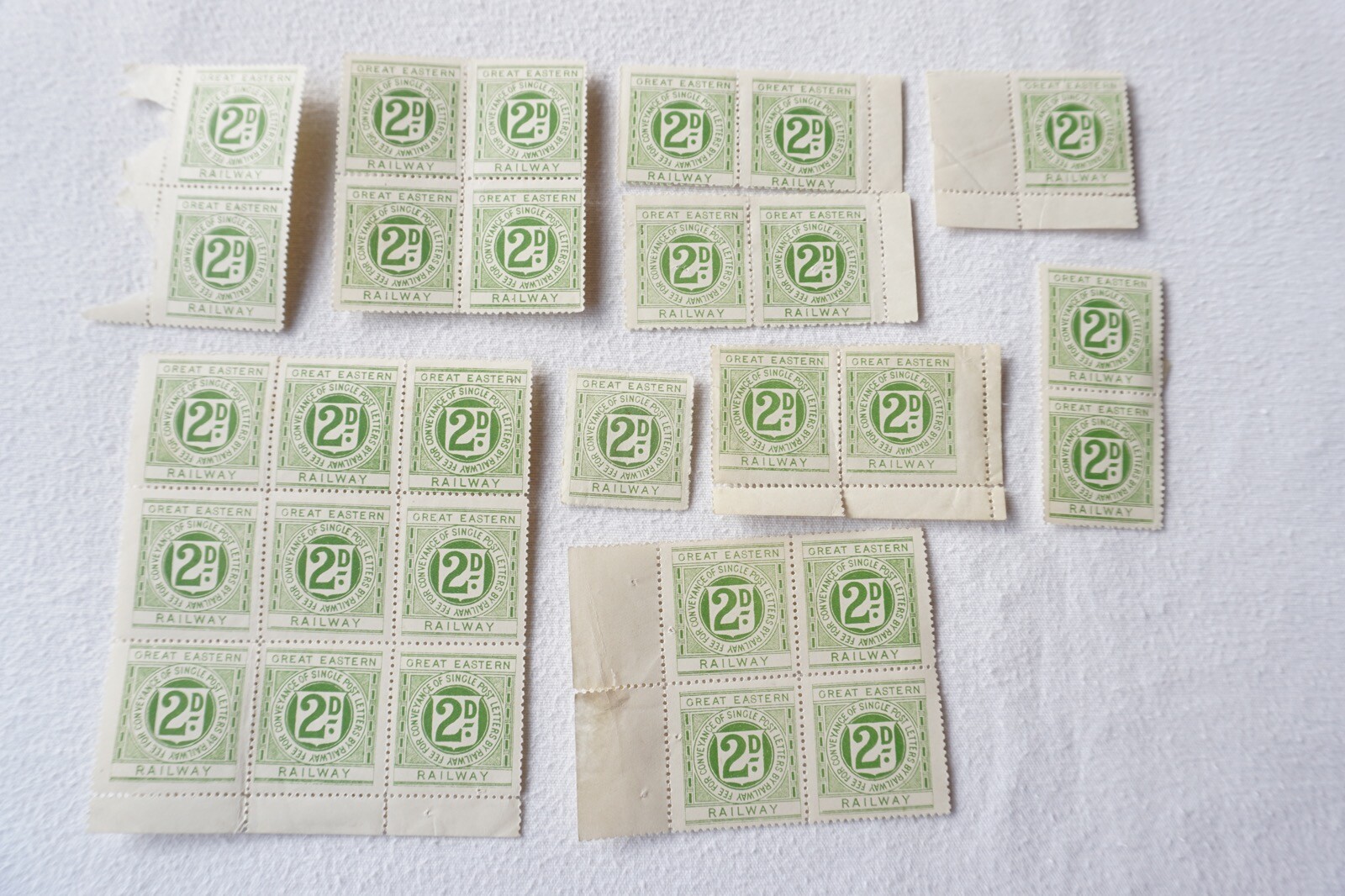 1922 Great Eastern Railway Newspaper Parcel Letter Unused Stamps x26 