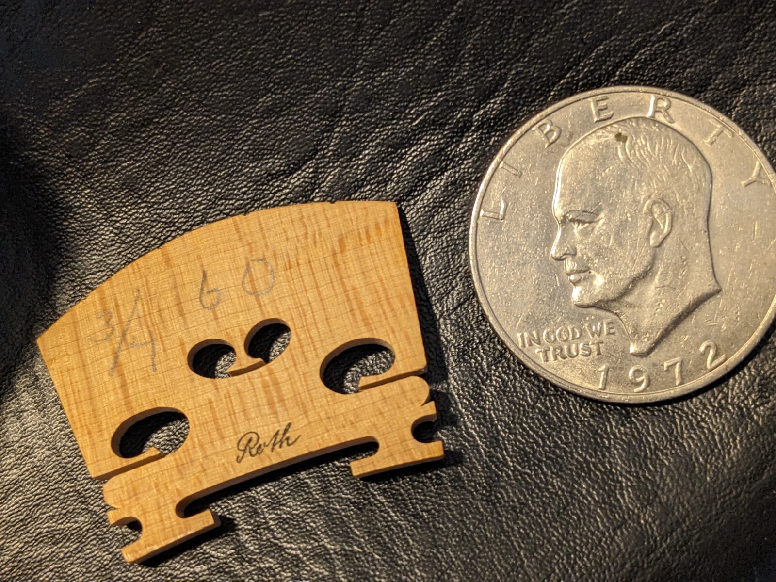 Vintage Roth 3/4 Violin Adjustable Wood Bridge