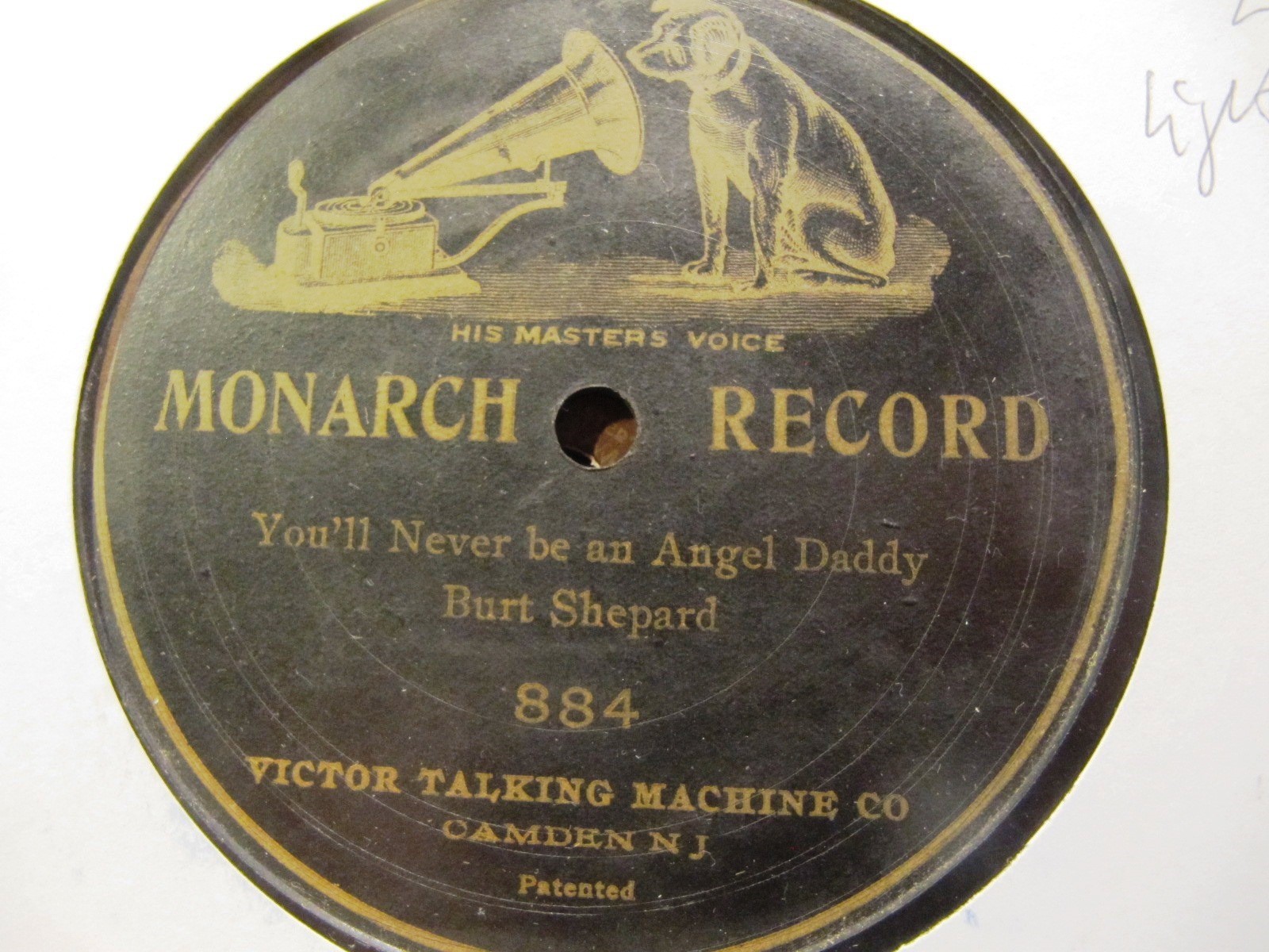 1902 BURT SHEPARD Pre Matrix VICTOR MONARCH 884 You'll never be an Angel Daddy