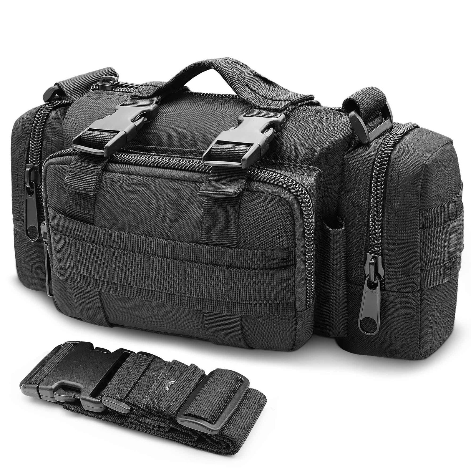 Tactical Duffel Bags for Men, 3P Military Molle Waist Fanny Packs EDC Utility...