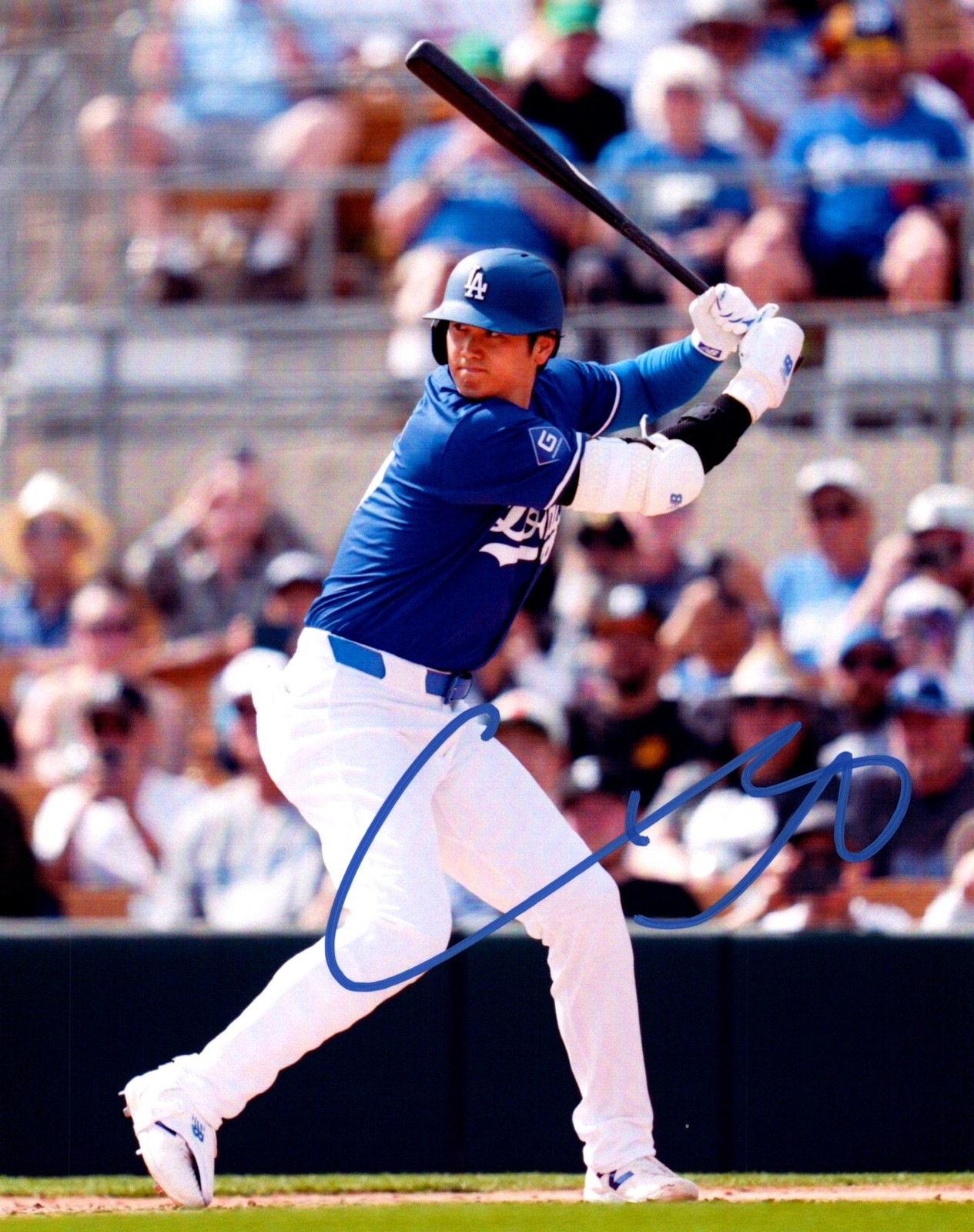 Shohei Ohtani Dodgers Follow Through Signed Autographed Photo Authentic 8X10 COA