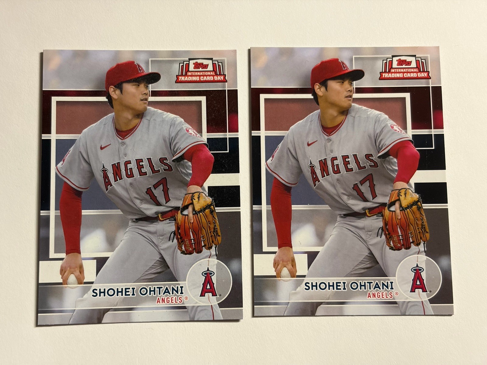 Lot 2 2022 Topps National International Baseball Trading Card Day Shohei Ohtani