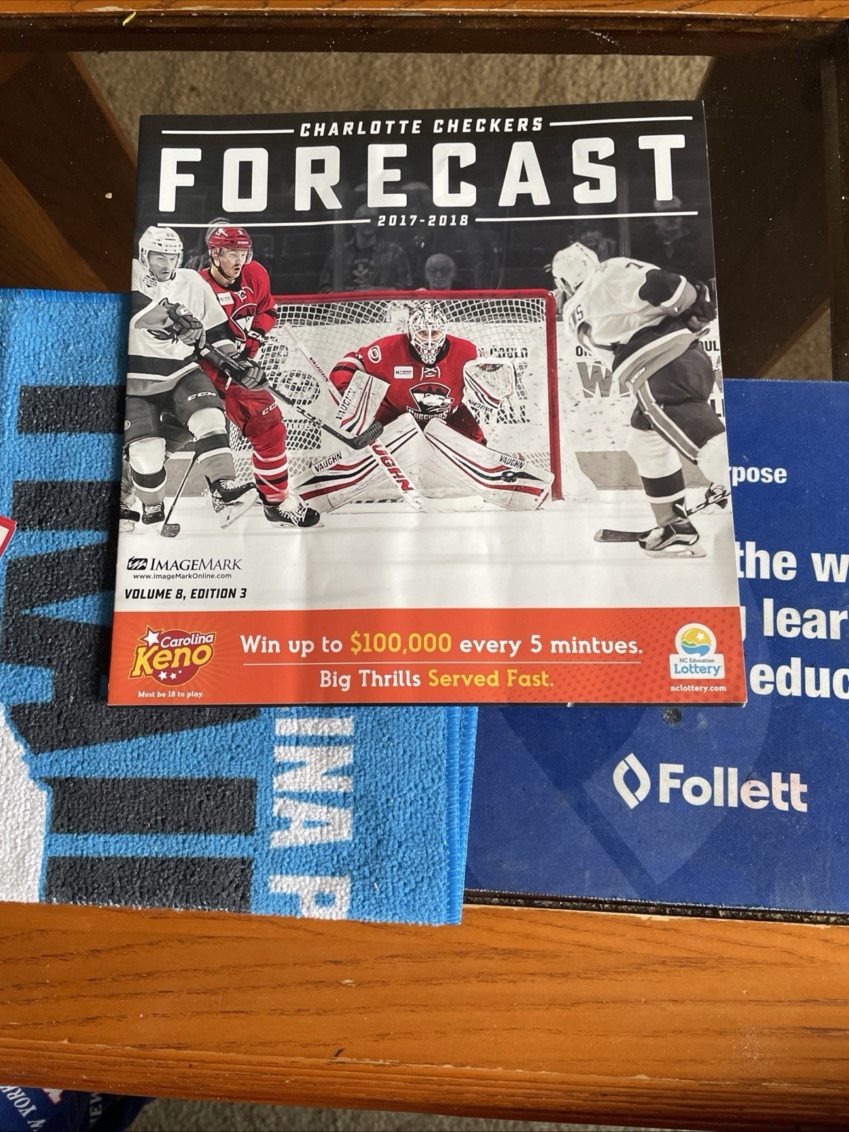 Charlotte Checkers Forecast 2017-18, Two Tickets 12/1/17 Vs The Thunderbirds