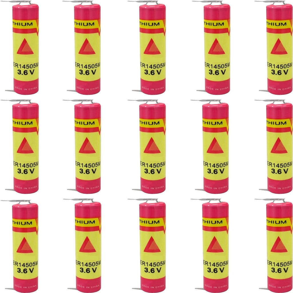 15PCS ER14505M 3.6V Household Plug-in Battery 2200mAh Welding Foot Battery