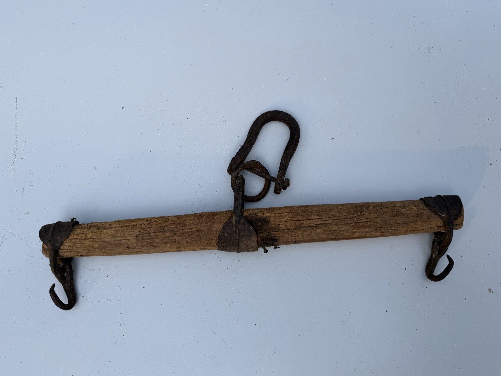 Antique Wooden Horse Single Tree Whippletree Farm Harness Bar Primitive 26”