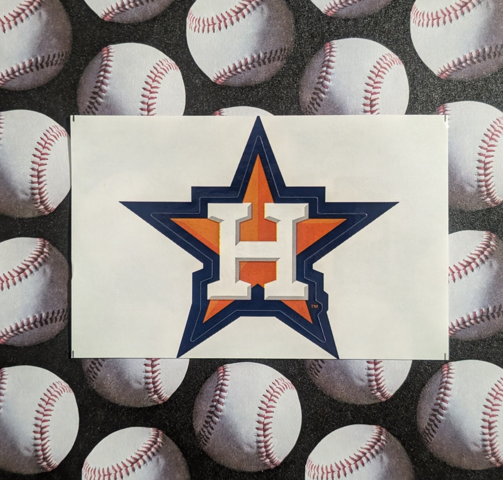 Houston Astros Logo Sticker - 2014 MLB Vending Sports Series - Baseball