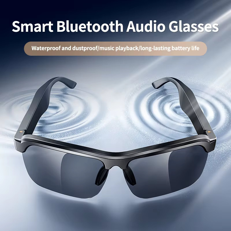 8K AI Smart Glasses 100MP Camera Chat GPT Touch Sport Sunglasses Bluetooth Gift