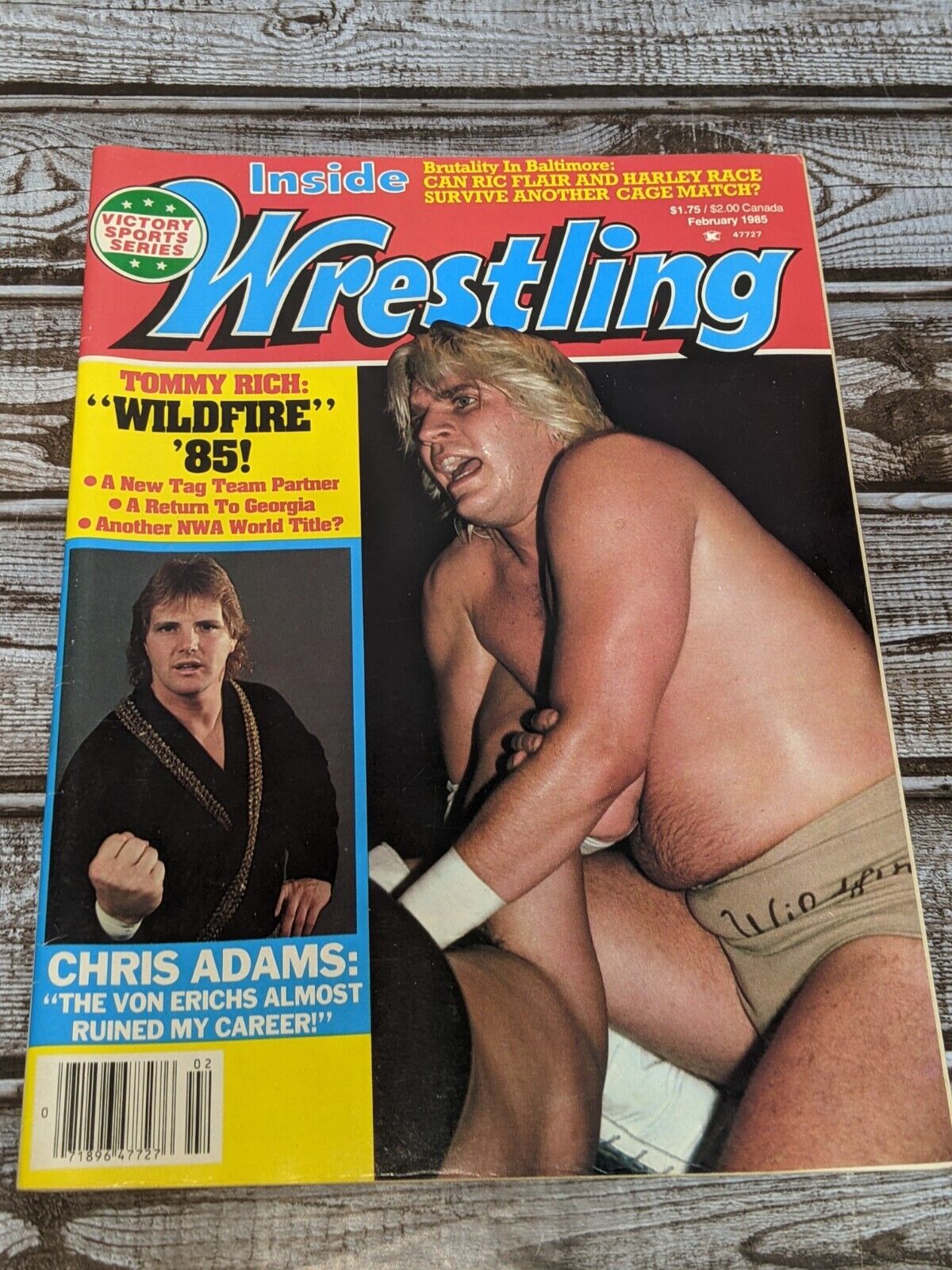 Inside Wrestling Magazine February 1985 Chris Adams Tommy Rich