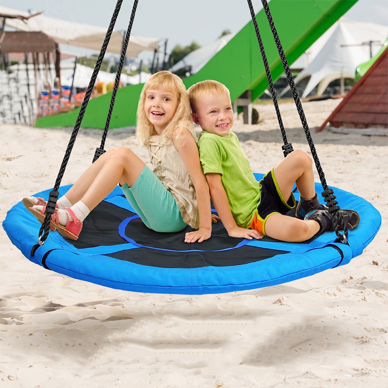 40" Saucer Tree Swing Outdoor Flying Saucer Swing Platform Swing for Kids Adults