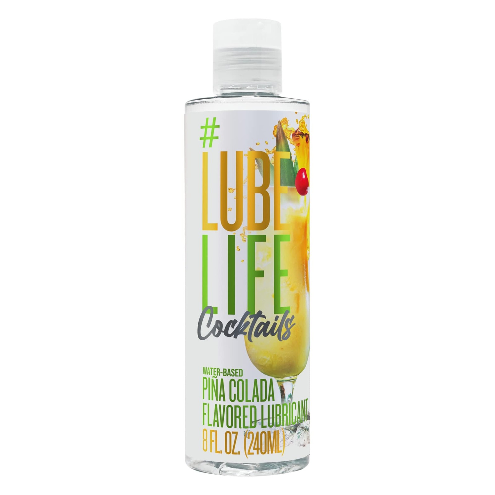 WaterBased Piña Colada Flavored Lubricant, Personal Lube for Men, Women and C...