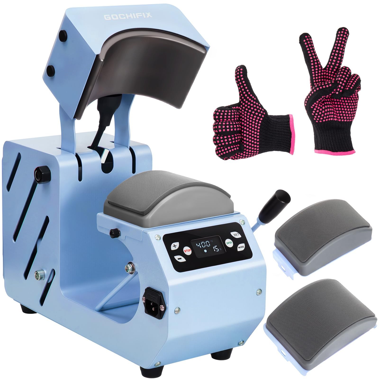 Auto Hat Heat Press Machine, Automatic Open/Release, 4 Memory Modes, Precise ...