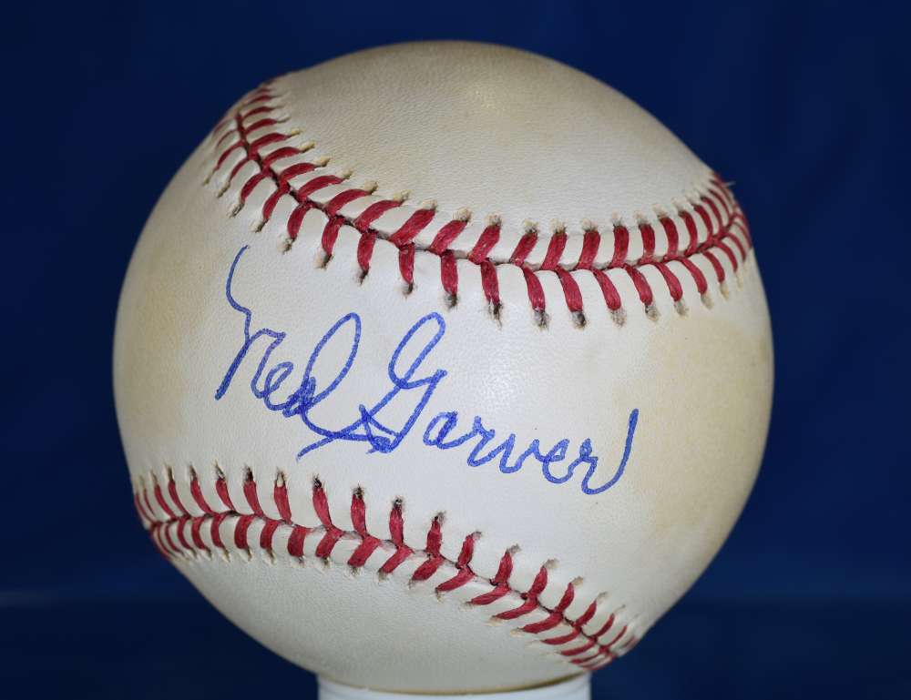 Ned Garver Psa/dna Signed American League Baseball Authenticated Autograph