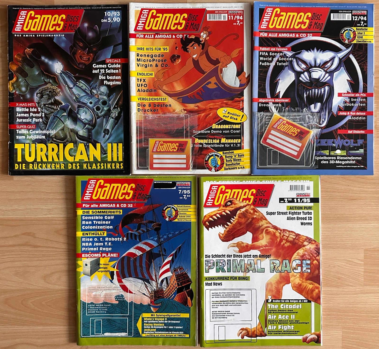 AMIGA Games, 5 X With 2 Posters Without Disks