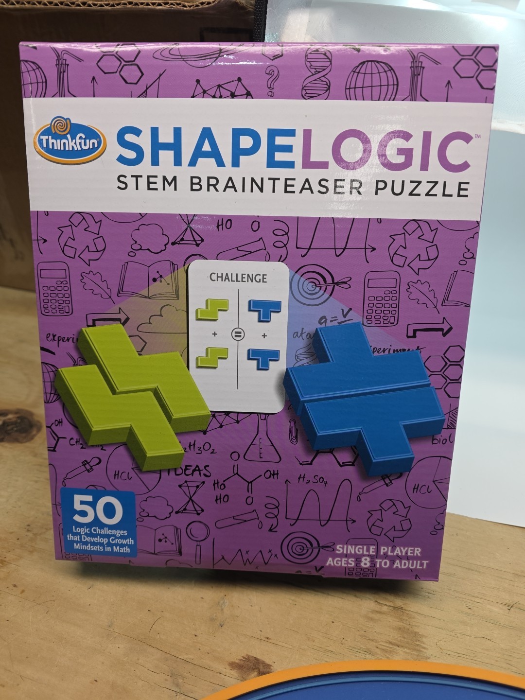 Shape Logic Stem Brainteaser Puzzle by Thinkfun 2016 Tetrominoes Ages 8+ New