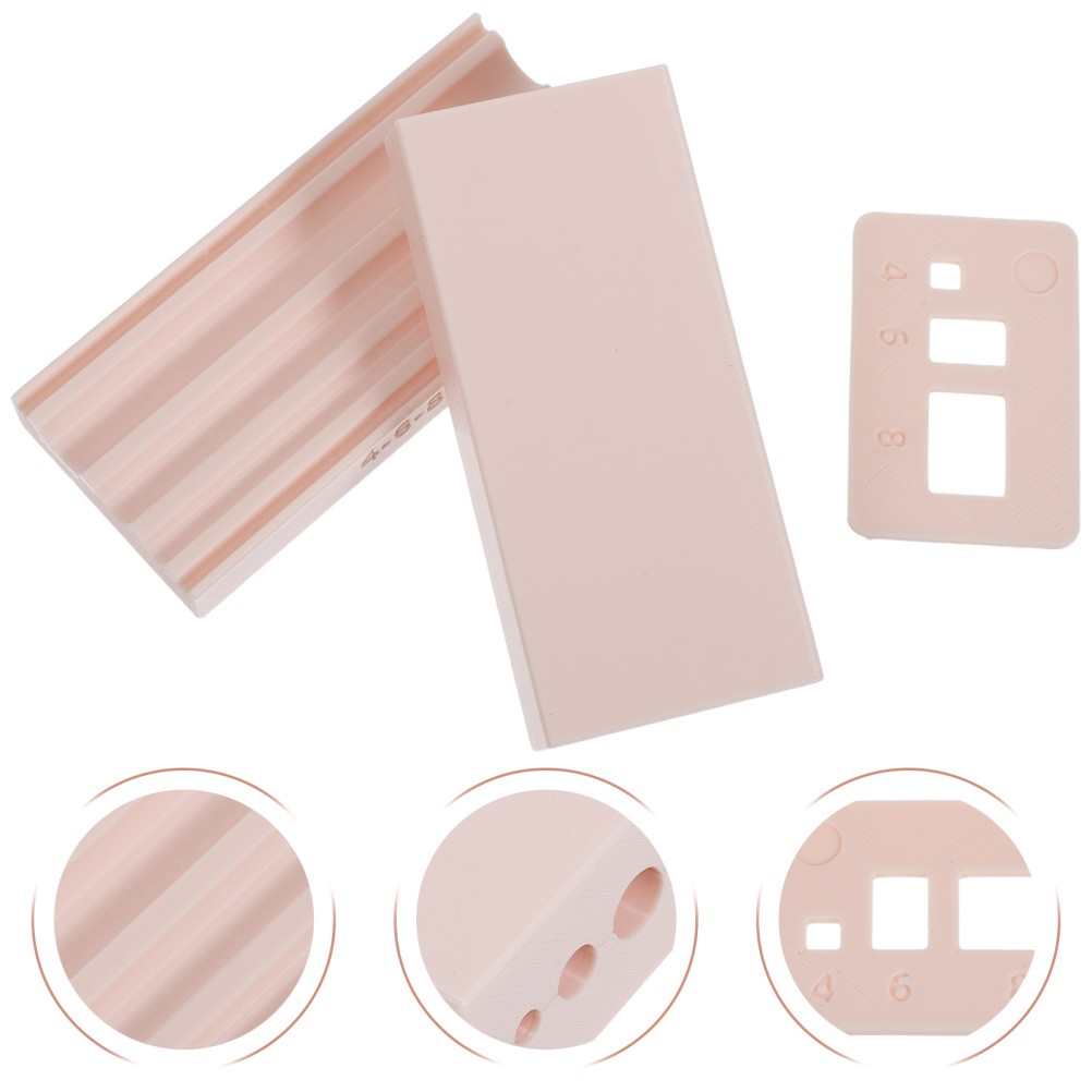  2pcs Polymer Clay Bead Roller Mold Set with Capacity Tool - Round Bead Crafting